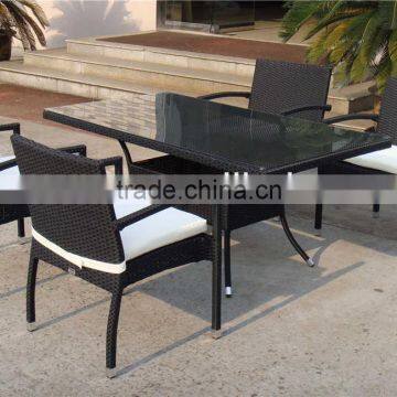 outdoor furniture garden rattan wicker dining table set