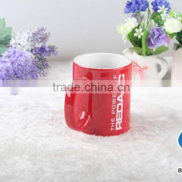 Red Mug Coffee Ceramic Dinnerware photo-2