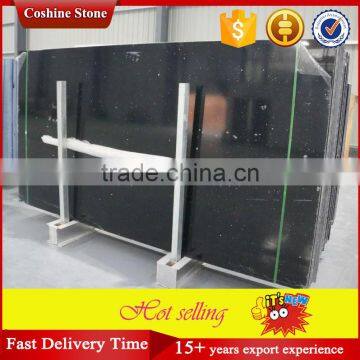 Best price black crystal quartz countertop slabs stone