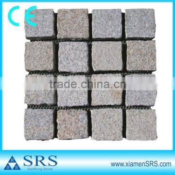 Yellow granite interlocking paving stones