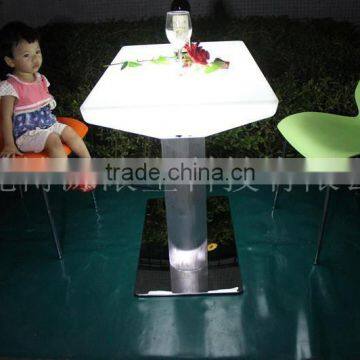 Led Plastic Children Chair/colorful Led Bar Table/aluminium Stand Led Table photo-2