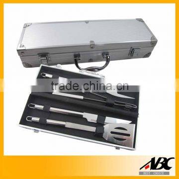 Fashion Item Aluminum Case Stainless Steel BBQ Tool Set