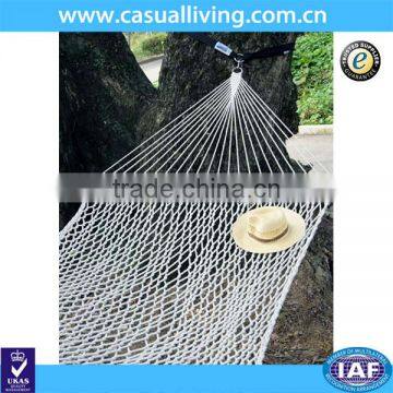 59" Rope Double Hammock with Spreader Bars Cotton