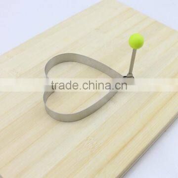 Hot Selling Novelty Cook Fried Egg Pancake Stainless Steel Heart Shaper Mould Mold Kitchen Tool Rings photo-3