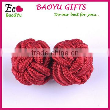 High Quality Handmade Elastic Silk Knot Cufflinks