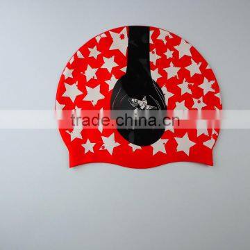 Wholesale OEM New Design Colorful Silicone Swimming Cap photo-3