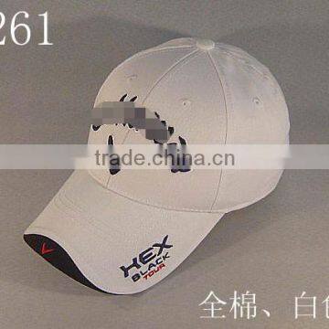 Custom Embroidered Logo Cotton Material Golf Cap photo-2