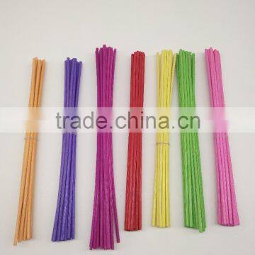 colorful rattan sticks reed sticks for liquid reed diffuser/colored reed diffuser wood sticks