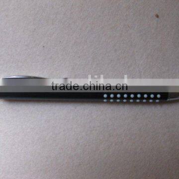 Dotted grip metal ball pen/metal pen click type/metal ballpen metal clip