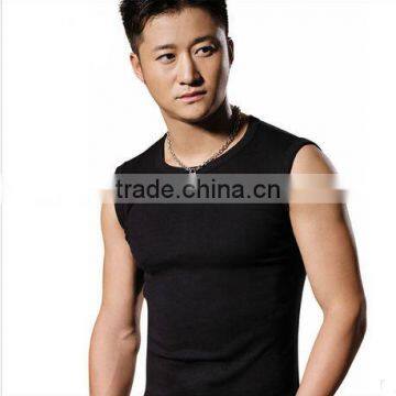 men's black cotton tank top, cool men;s vest