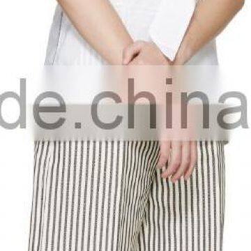 2016 Lady Fashionable Cheap White Belted Sleeveless Blouse photo-4