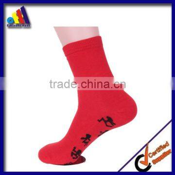 festive Unisex luckly red color 2015 new year sock