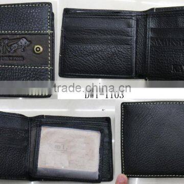 Fashion hot black genuine leather men designer notecase