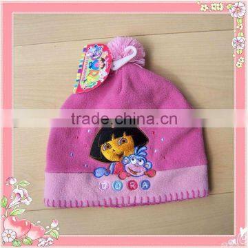 fashion good looking windproof polar fleece kids lovely hat