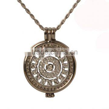Artificial Jewellery Round Hollow Alloy Rainbow Coin Necklace photo-6