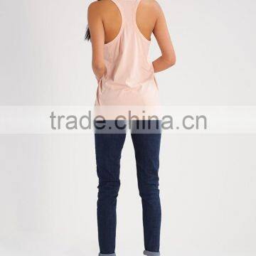 MGOO Wholesale Sublimation Printing Loose Fit Tank Tops For Women Drop Armhole Racer Back Singlet photo-2