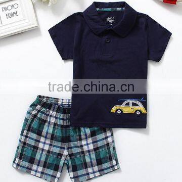 Wholesale OEM/ODM Kids Clothes Short Sleeve Boy Clothing Sets