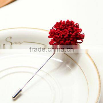zm53219a Fashion fabric flower brooches for man