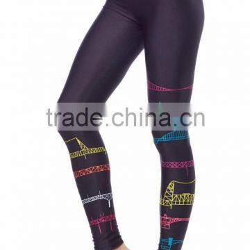 Custom Sublimation Printed Colorful Tight Womens High Wholesale photo-4