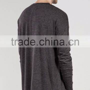 China Garment Factory 100% Cotton Long Sleeve Blank T-shirt Custom Casual Men T-shirt With High Quality photo-2