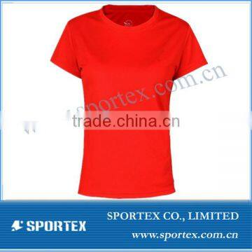 New sportex basic t-shirt for ladies, china promotion t-shirt, Fashion 2014 sports shirts