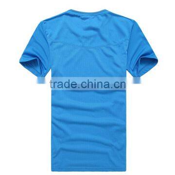 Blue White Short Sleeve Blank T-shirt Custom T Shirt Printing Silk Screen photo-5