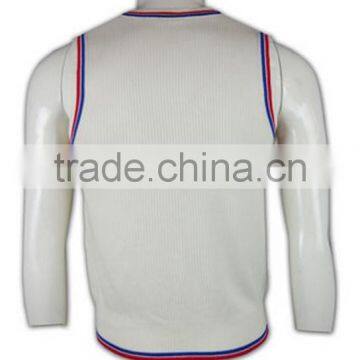 ISO9001/BSCI Manufature Slim Fit Unisex Embroidery Logo Cardigan Vest photo-4