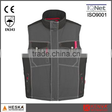 Mens winter padded bodywarmer designer waistcoat and safety vest