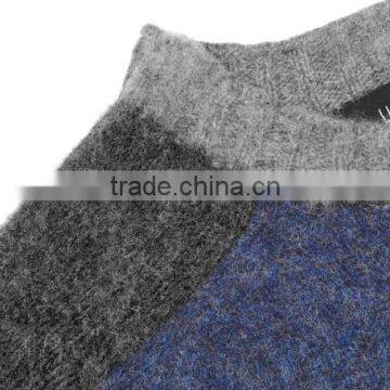 Top Selling 100% Wool Made Sweater Men With Ribbed Trim and Hem Man Wool Sweater Design photo-5
