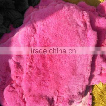 Real Rex Chinchilla Fur / Rex Rabbit Fur Blanket photo-3