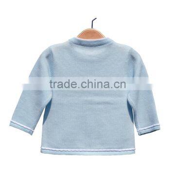 Long Sleeves Argle Pattern Round Collar Baby Cardigan Sweater photo-2
