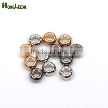 Metal zinc alloy bell stoppers round cord ends beads bells lock shinny nickle, black, gold BELL-012
