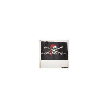 hand waving pirate flag 04649