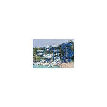 Amusement Park Equipments Spiral Fiber Glass Commercial Water Slides Kits