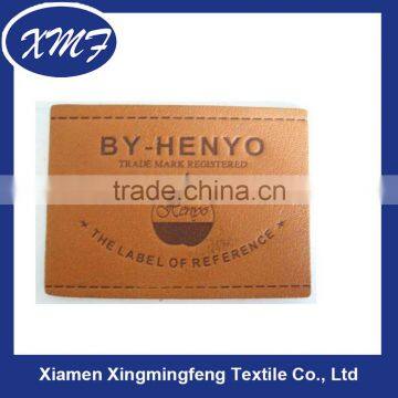 Leather Labels with Metal for Jeans leather patch