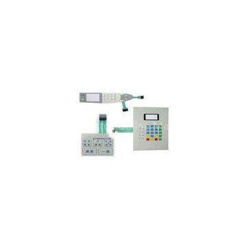 SGS Dull Polish Membrane Switch Keyboard 0 - 30V DC Rated Current For Instruments