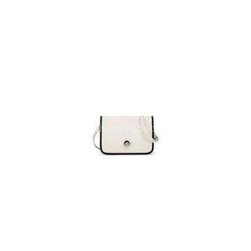 Luxury Crossbody Leather Bags For Women , White Cross Body Leather Bag