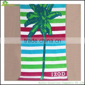 China beach towel manufacturer soft cutom printing 100 cotton beach towels