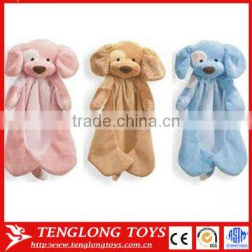 new design soft dog head baby plush animal blanket