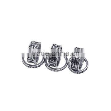 2017 Hot Fashion Bohemian Gypsy Silver Alloy Rings 6 Piece Set photo-6