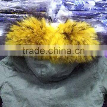 Parka Kids Wear 2015 Coat Jackets For Children Clothing Factory Girls' Faux Fur-Lined Army Coat Kid Clothes Fur Coat photo-3