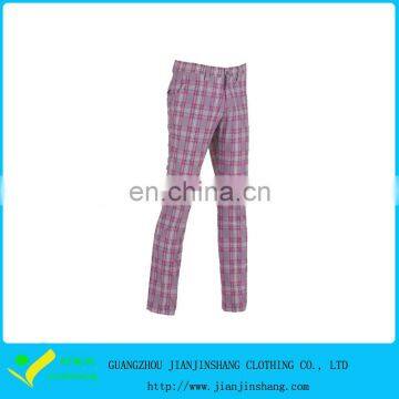 Fashion Style Polyester Sublimated Checked Commando Trousers Lady