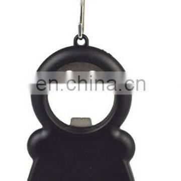 ABS +metal bottle opener with tape measure led keychain multifunction led keychain