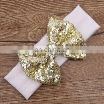 Sequin Bow Headband Infant Knotted Headwraps Toddler Headbands Hair Bows For Baby Accessory