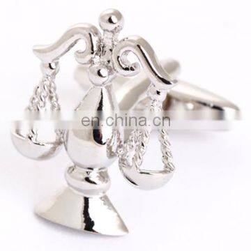 Delicate Libra Silver Cufflinks Luxury Mens Cufflinks Brand photo-5