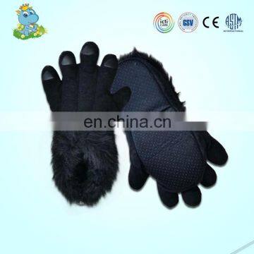 ICTI OEM cool winter warm fur black paw indoor boot shoes