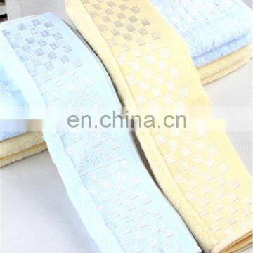 Plain technics hand towel with dobby design