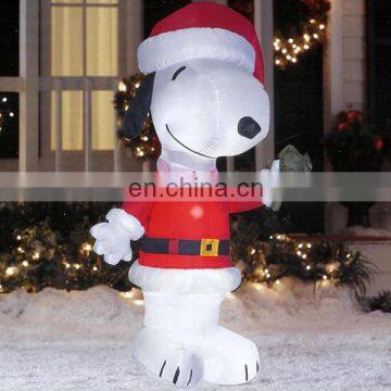 2014 best quality cute outdoor 25ft christmas inflatable santa yard snoop decorations christmas