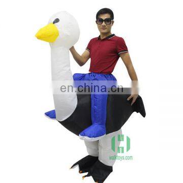 halloween cosplay costume ride on animal ostrich inflatable costume lyjenny pvc suit for adults women men riding clothing