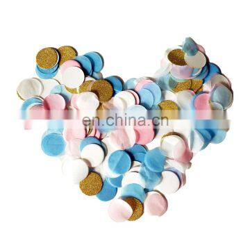 Party decoration colorful and glitter round dot paper confetti